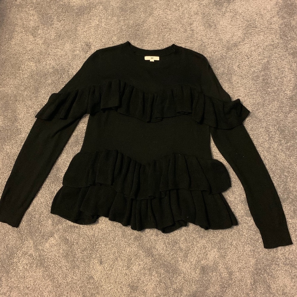 Long Sleeve ruffle sweater
